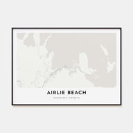 Airlie Beach Map Landscape Poster