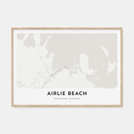 Airlie Beach Map Landscape Poster