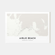 Airlie Beach Map Landscape Poster