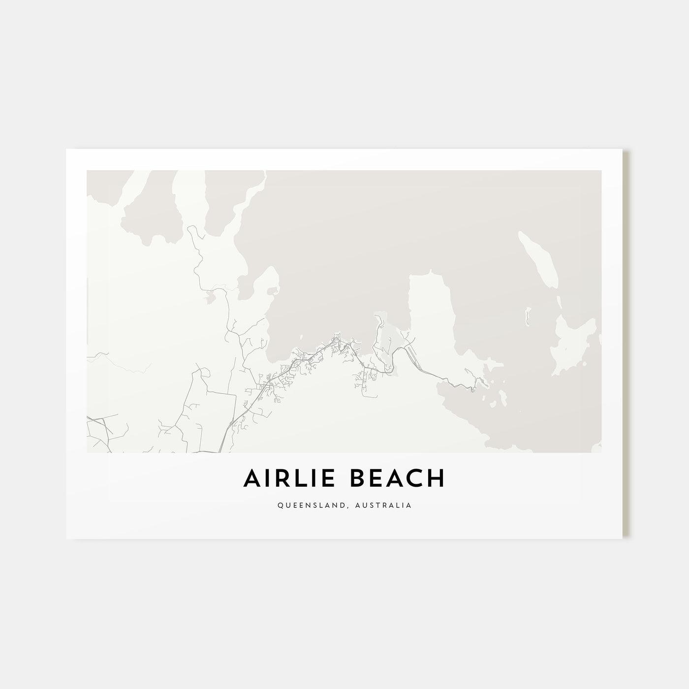 Airlie Beach Map Landscape Poster
