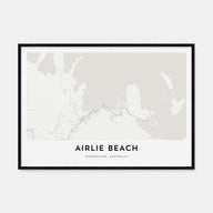 Airlie Beach Map Landscape Poster