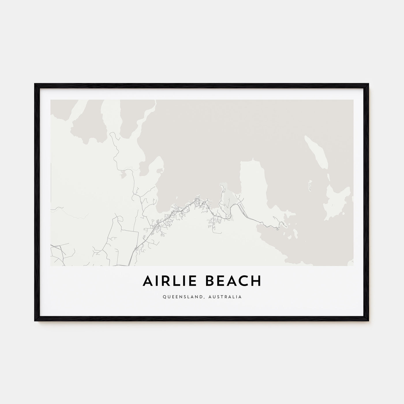 Airlie Beach Map Landscape Poster