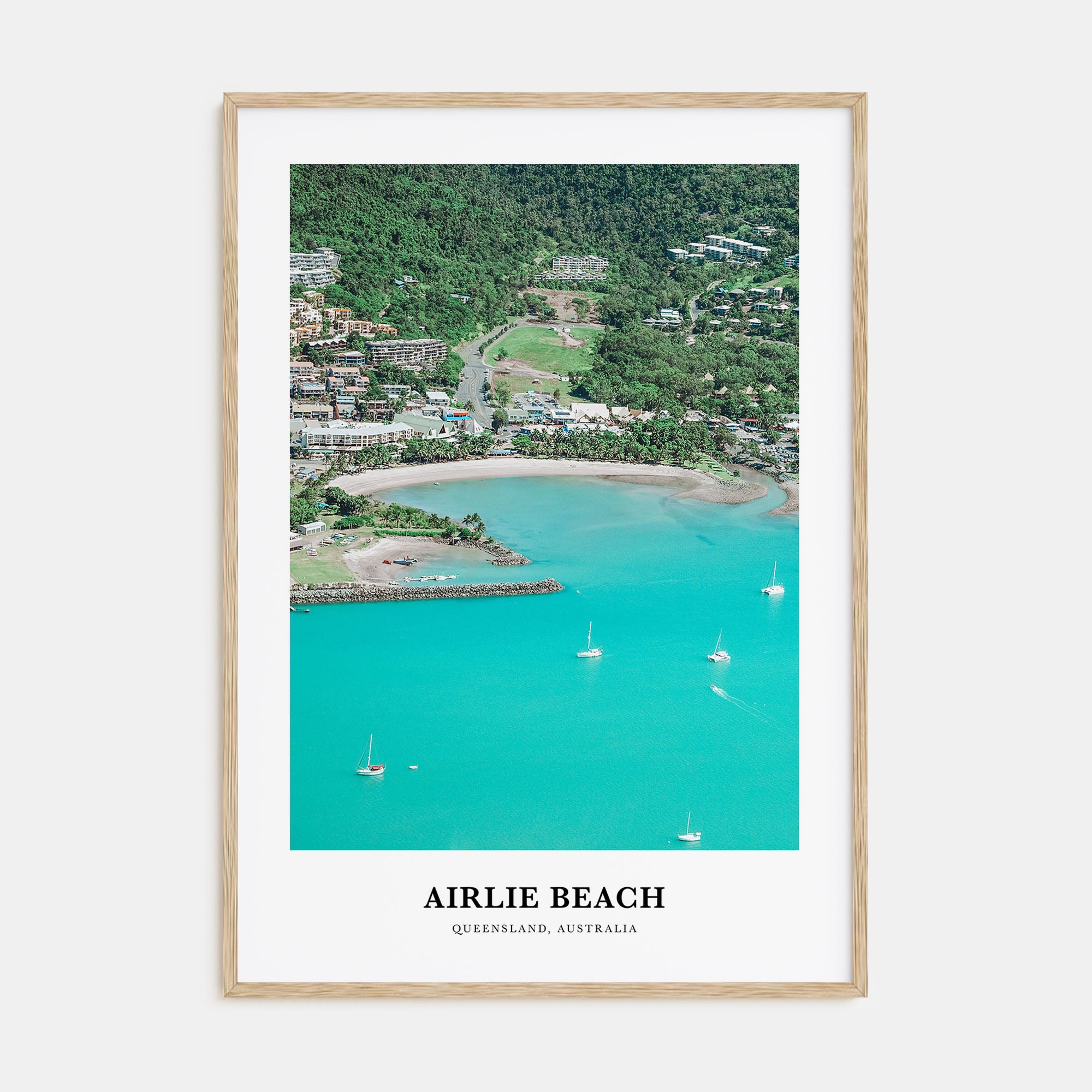 Airlie Beach Portrait Color Poster