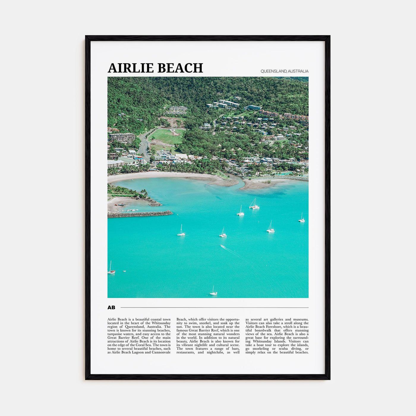 Airlie Beach Travel Color Poster