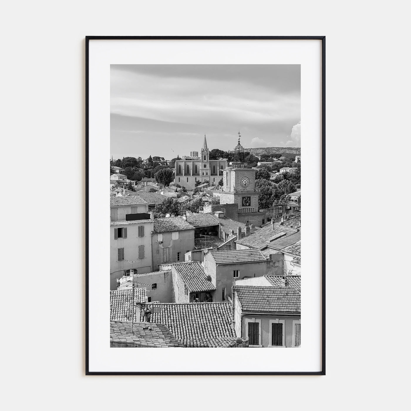 Aix-en-Provence Photo B&W Poster