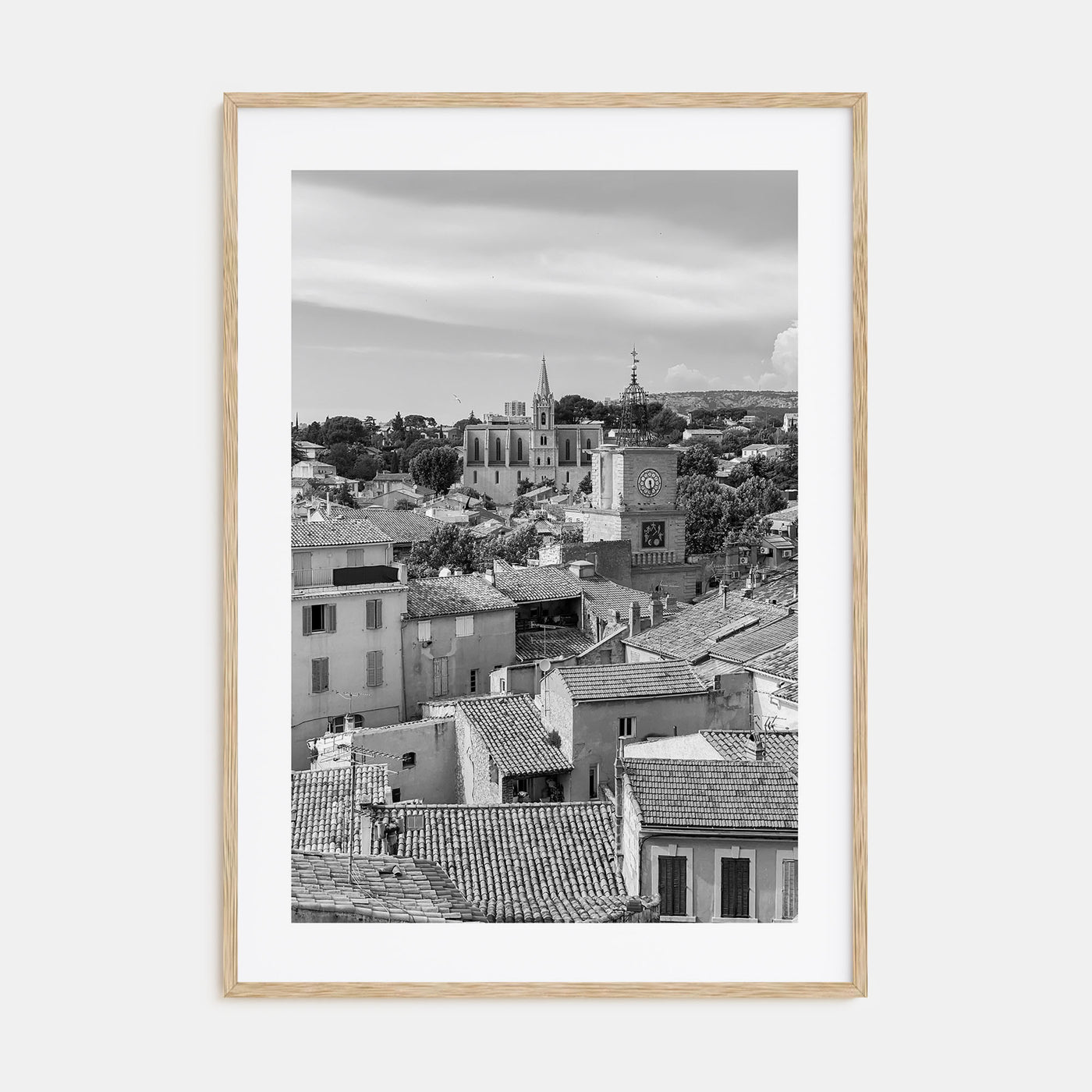 Aix-en-Provence Photo B&W Poster