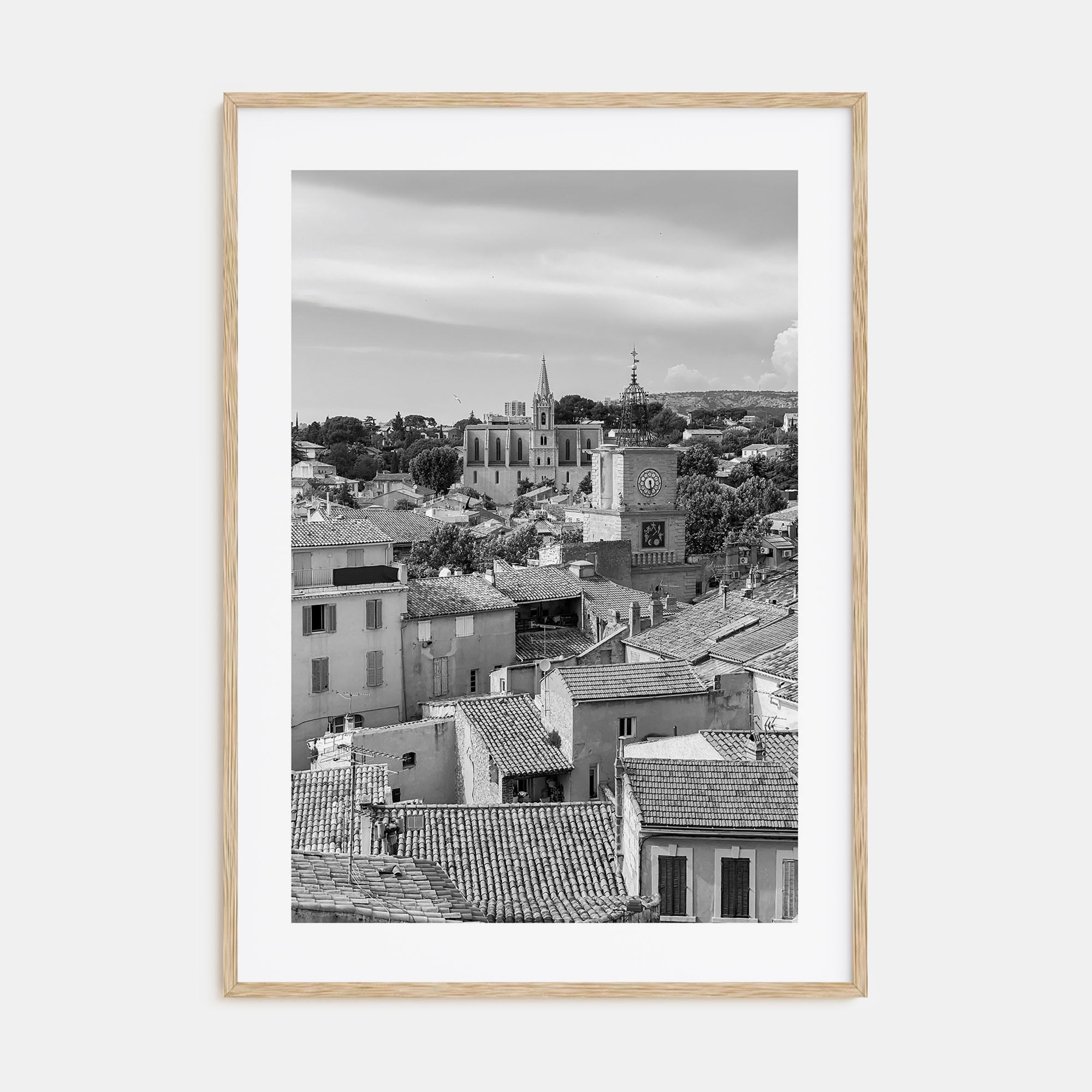 Aix-en-Provence Photo B&W Poster