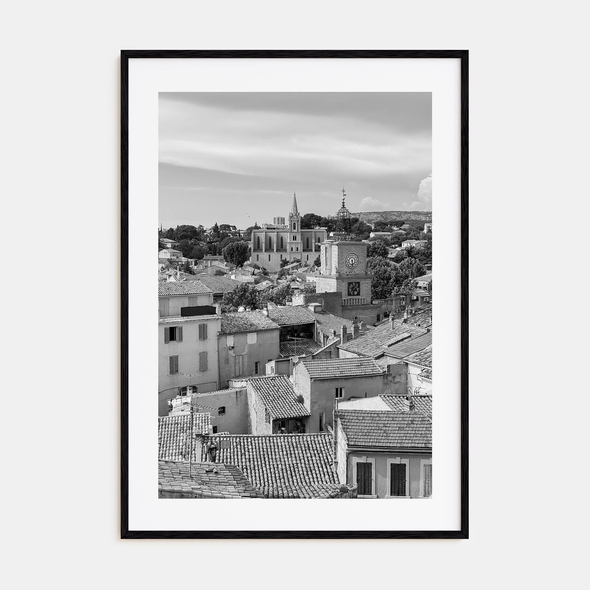 Aix-en-Provence Photo B&W Poster