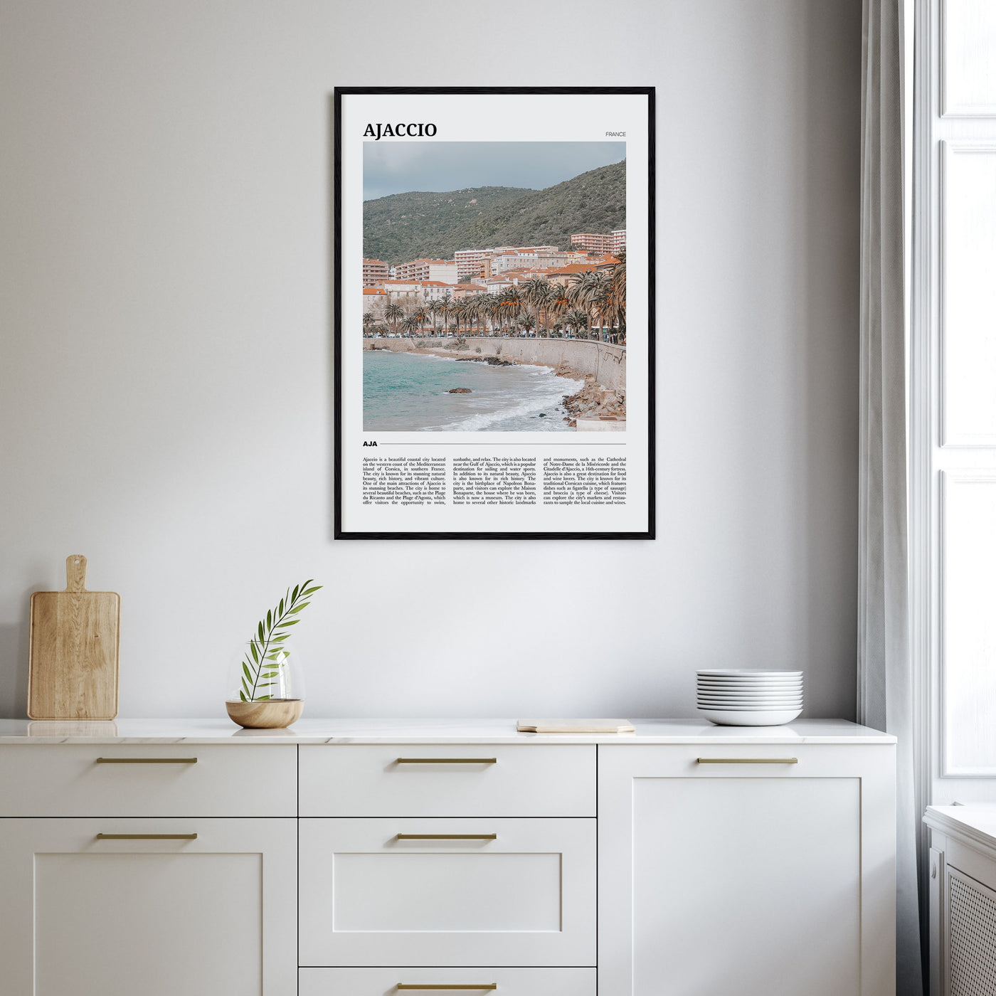 Ajaccio Travel Color Poster