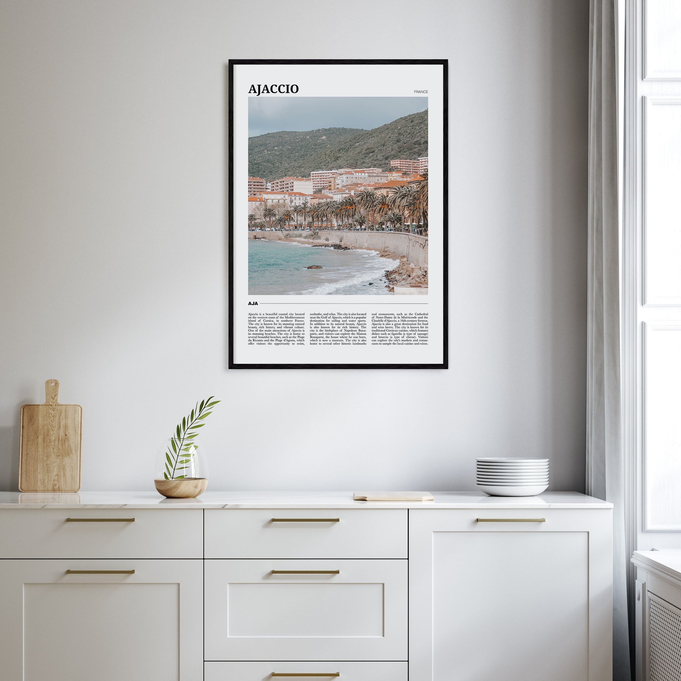 Ajaccio Travel Color Poster