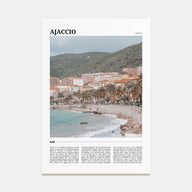 Ajaccio Travel Color Poster