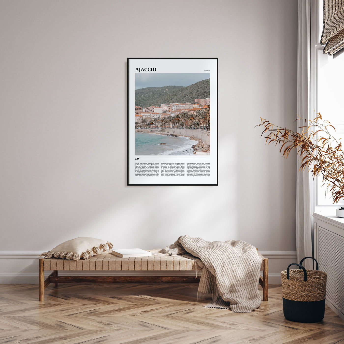 Ajaccio Travel Color Poster