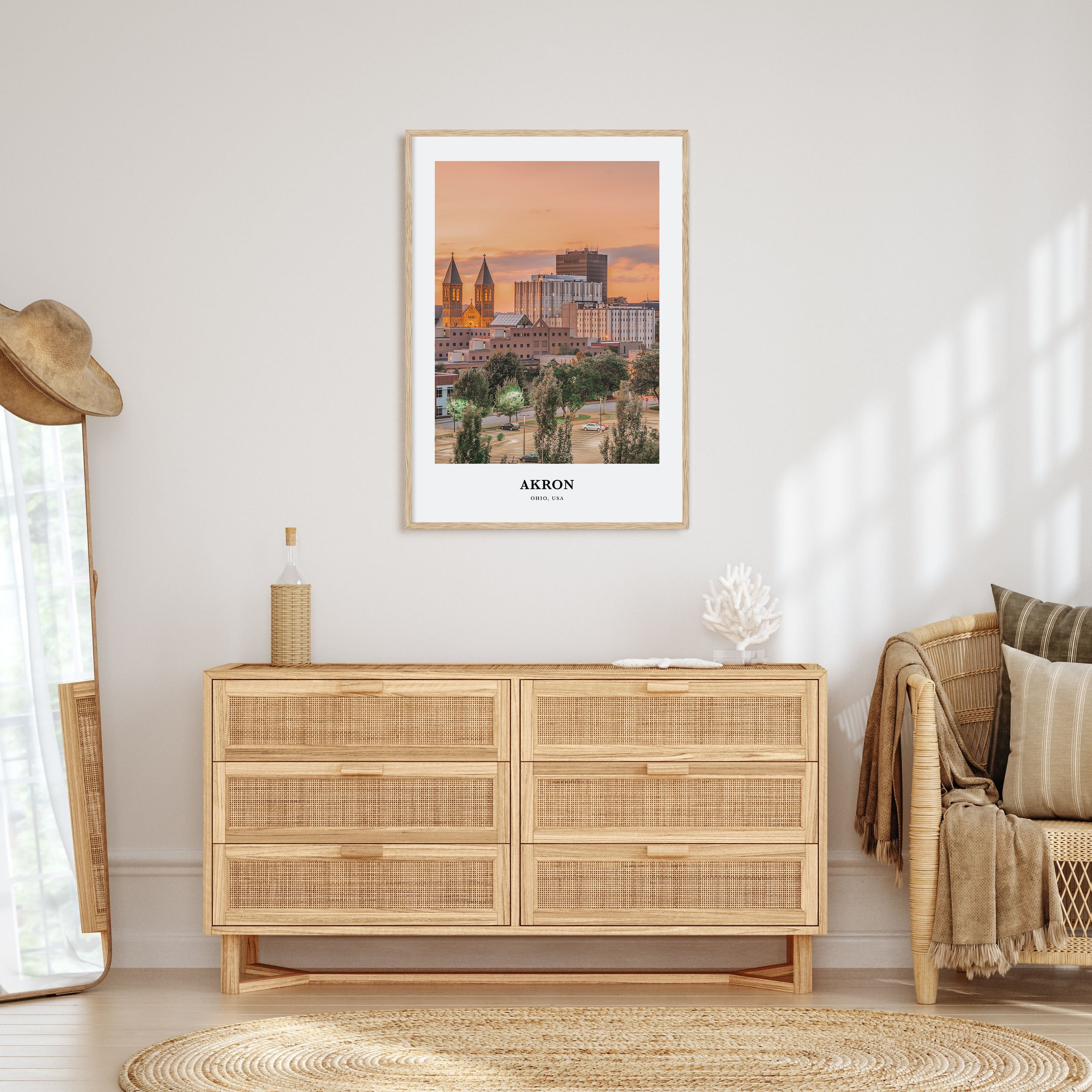 Akron Portrait Color Poster