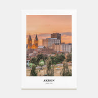 Akron Portrait Color Poster