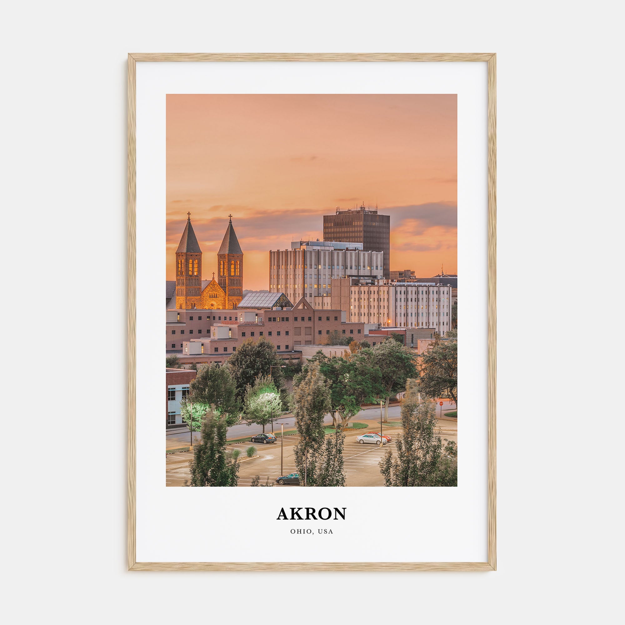 Akron Portrait Color Poster