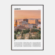 Akron Travel Color Poster