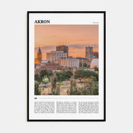 Akron Travel Color Poster
