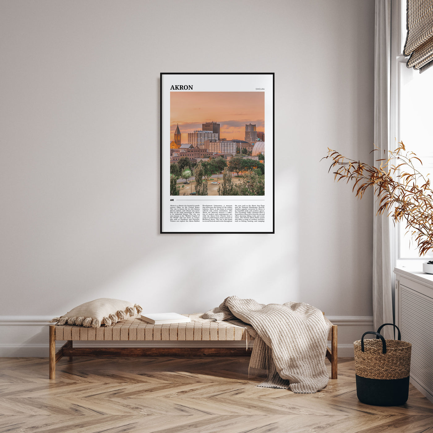Akron Travel Color Poster