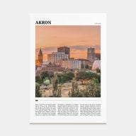 Akron Travel Color Poster
