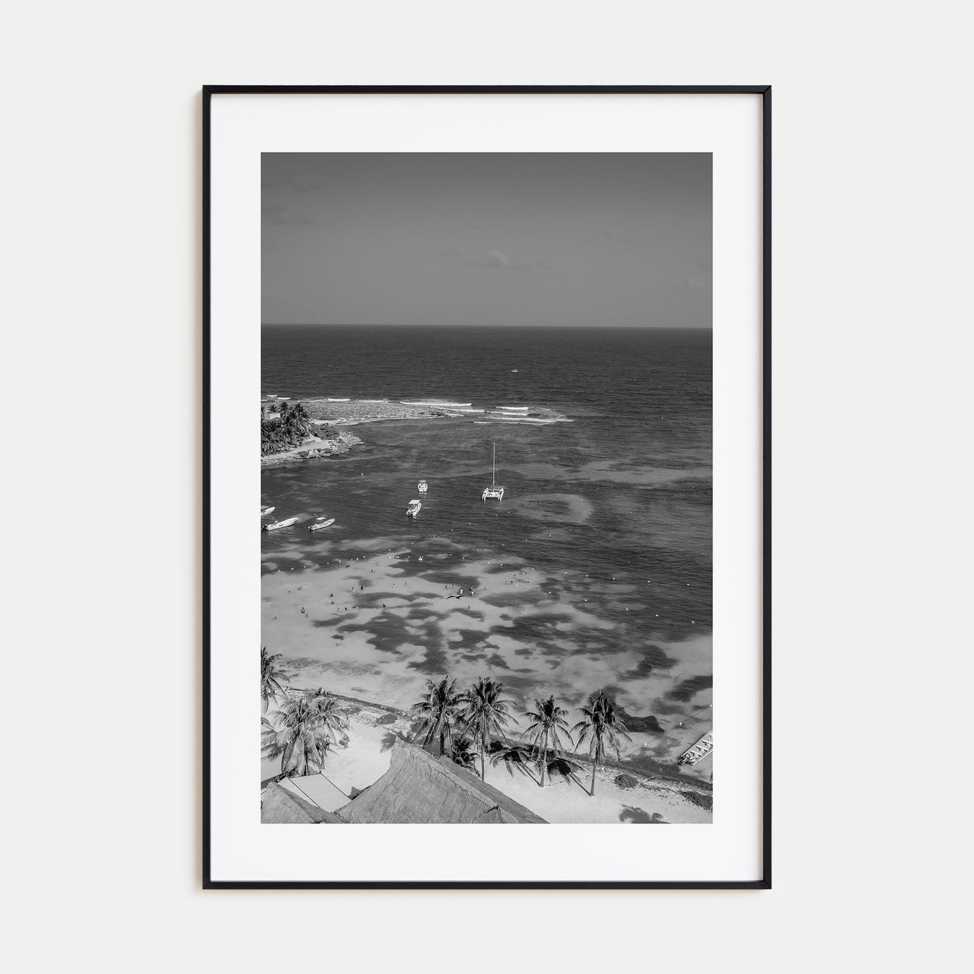 Akumal Photo B&W Poster