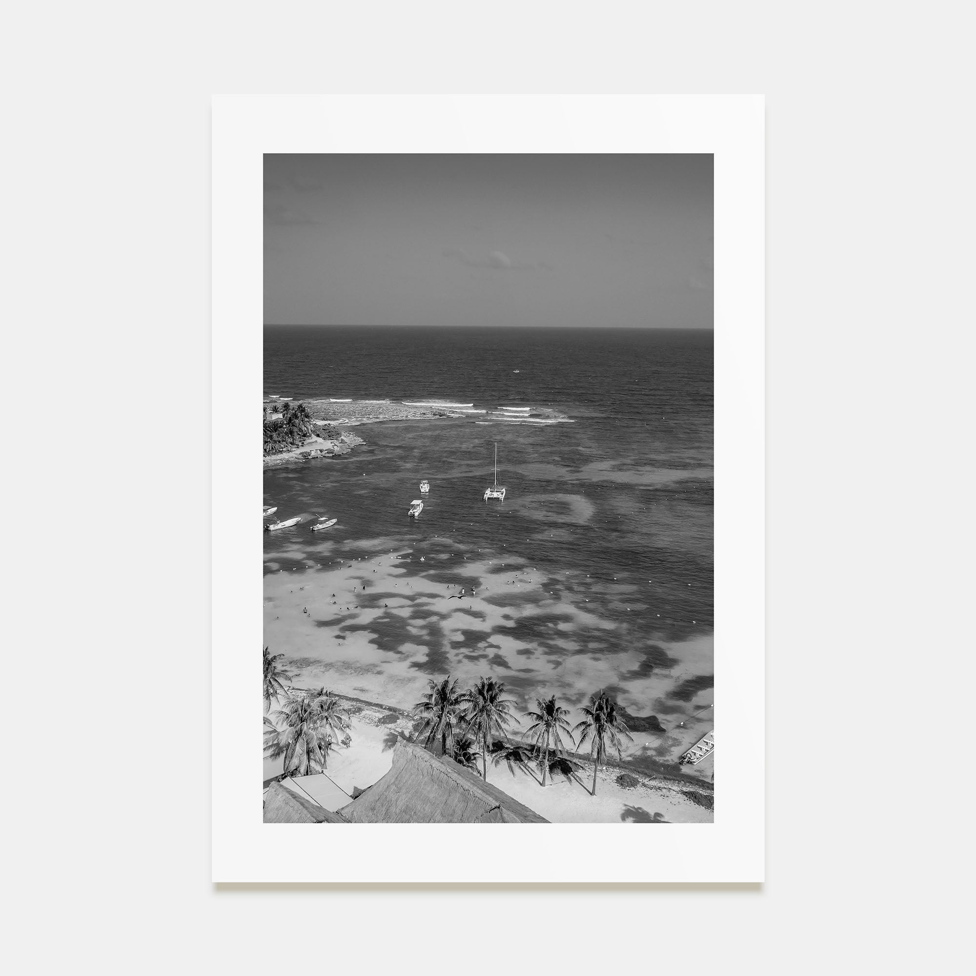 Akumal Photo B&W Poster