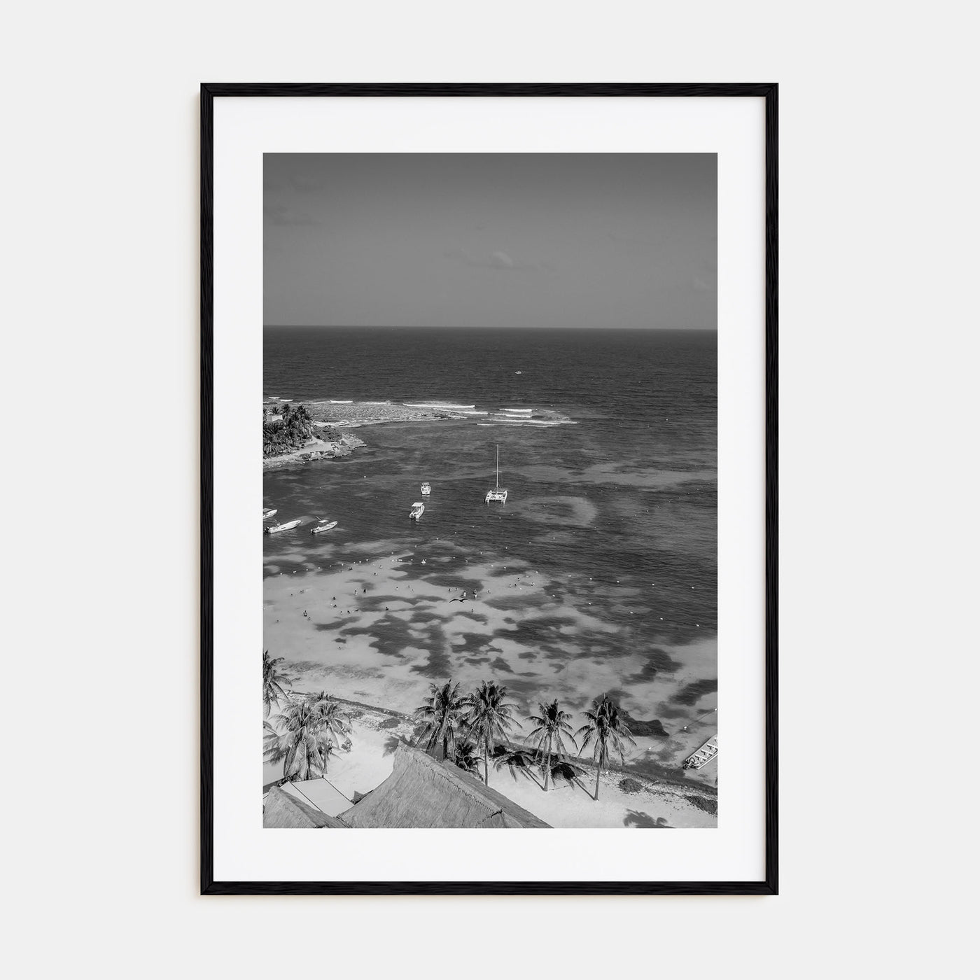 Akumal Photo B&W Poster