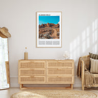 Alabama Hills Travel Color Poster