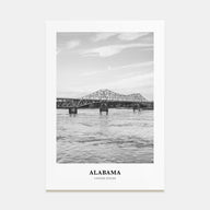 Alabama Portrait B&W Poster