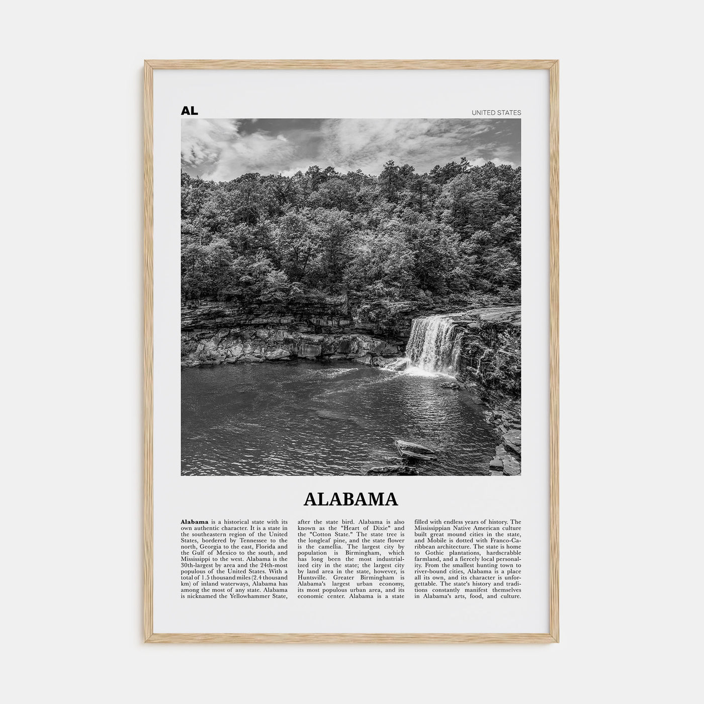 Alabama Travel B&W No 1 Poster