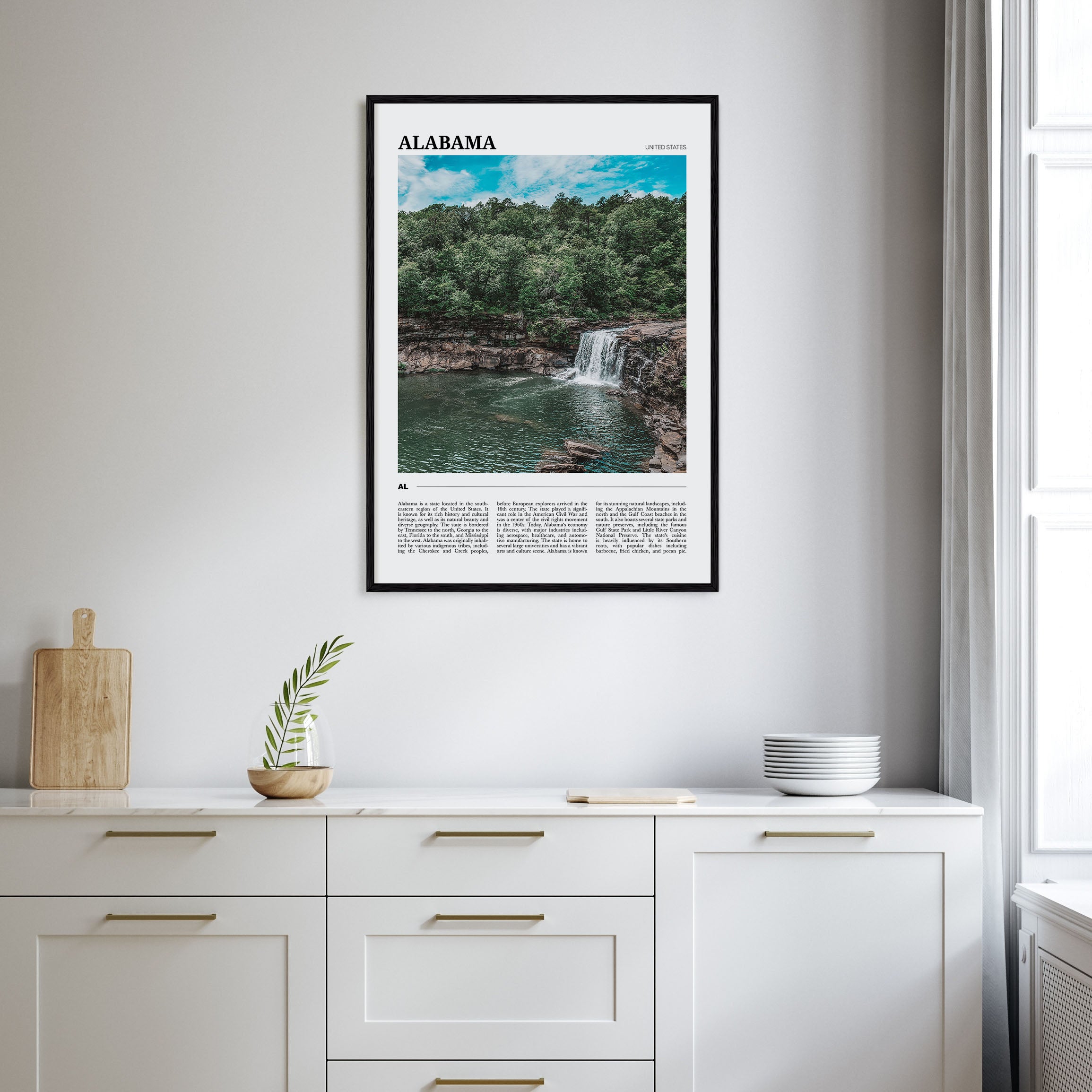 Alabama Travel Color Poster