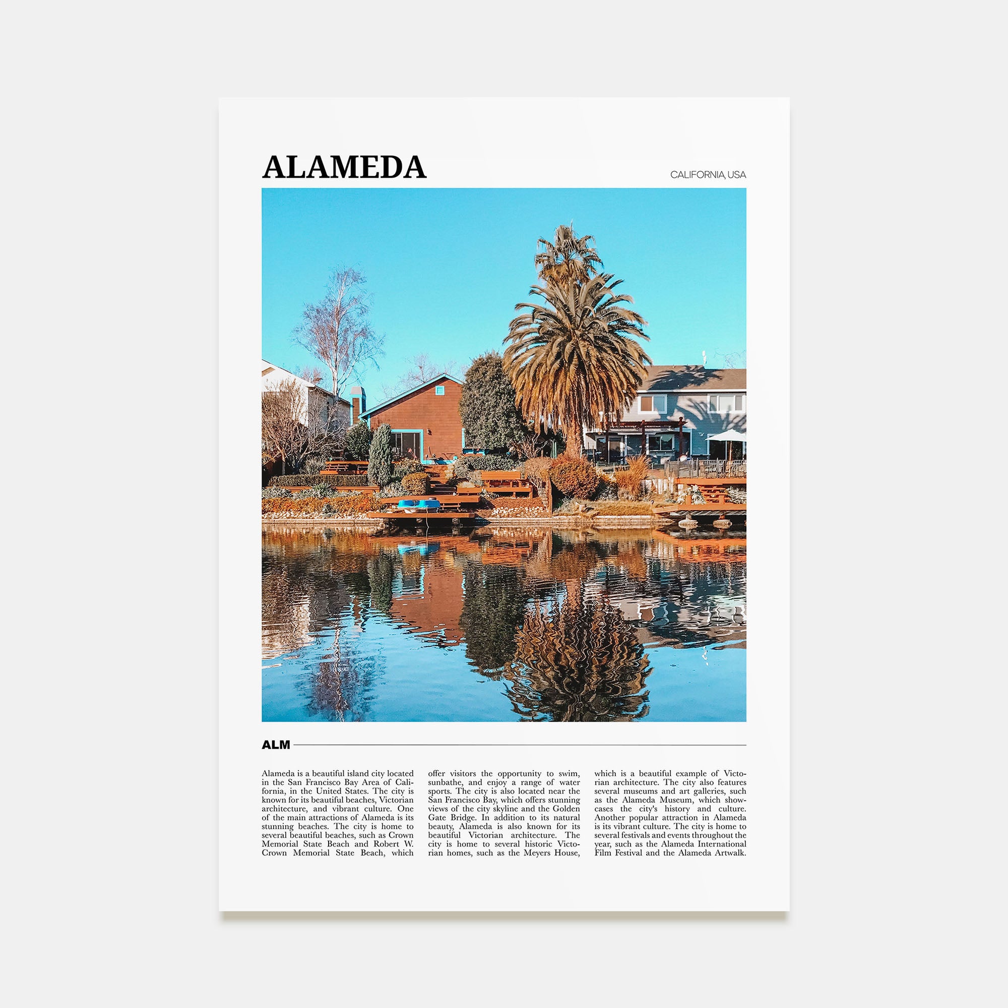 Alameda Travel Color Poster