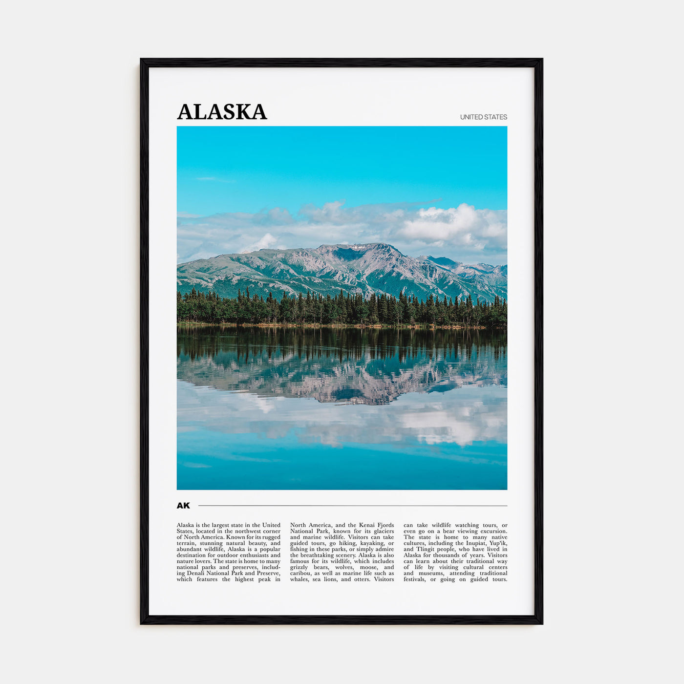 Alaska Travel Color No 1 Poster