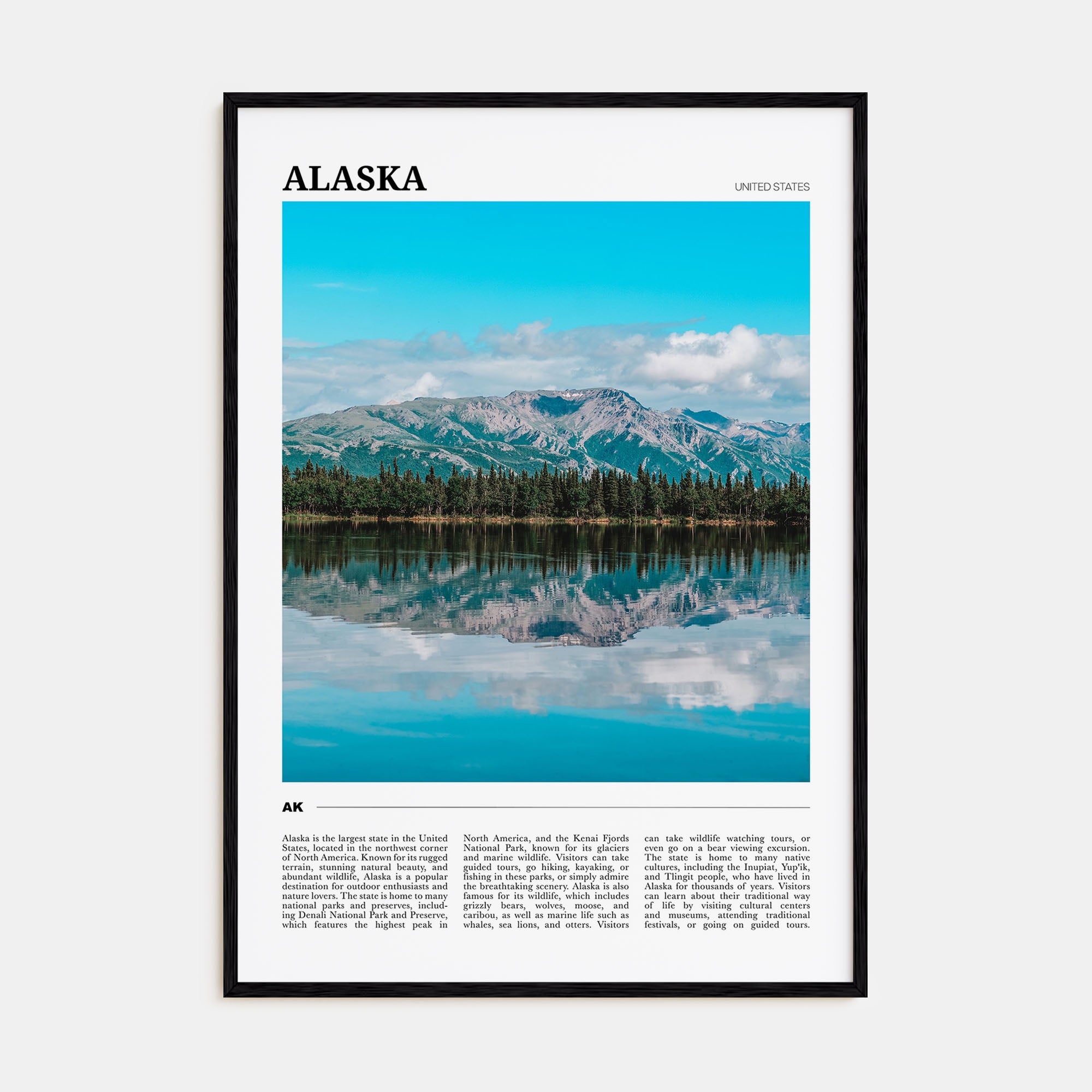 Alaska Travel Color No 1 Poster