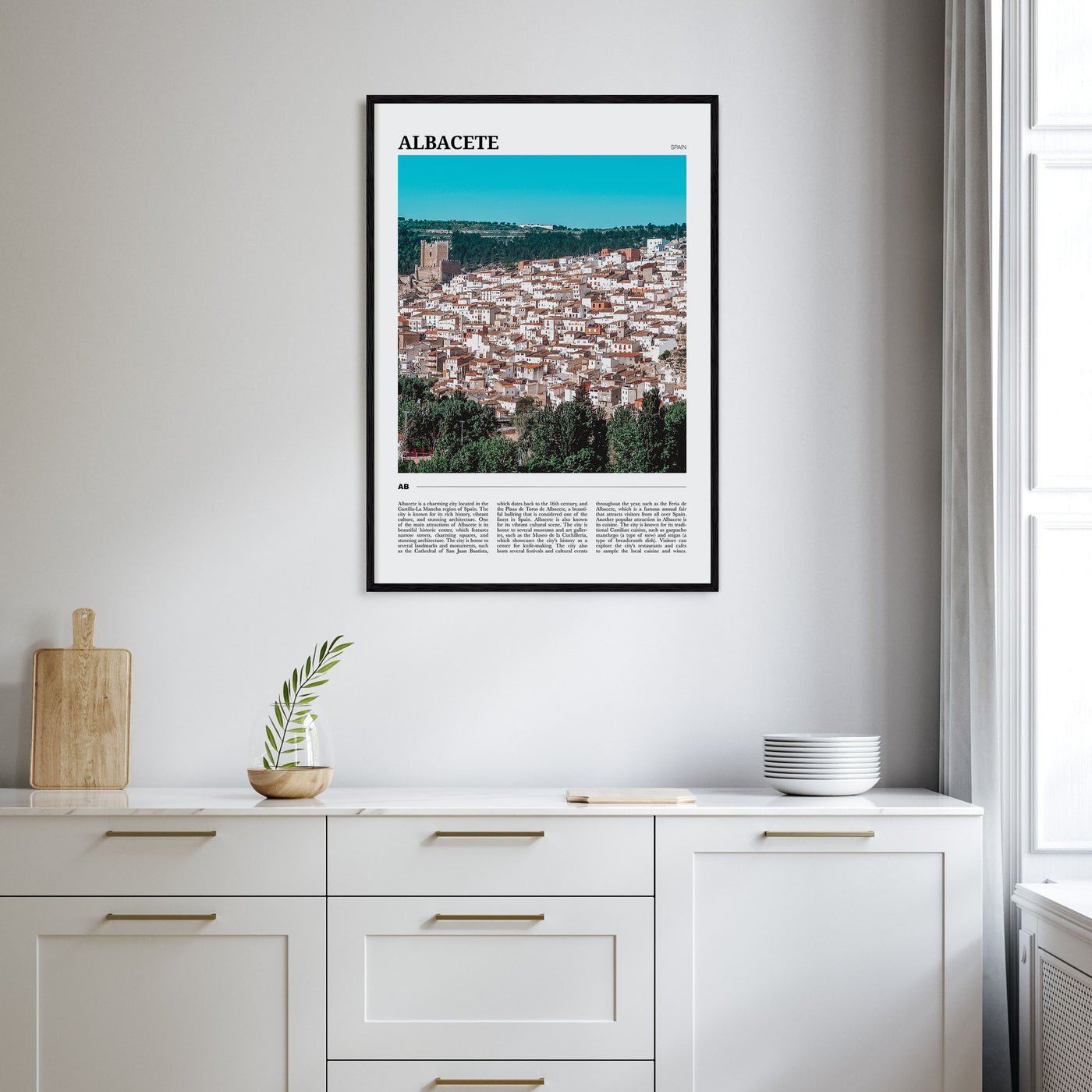 Albacete Travel Color Poster