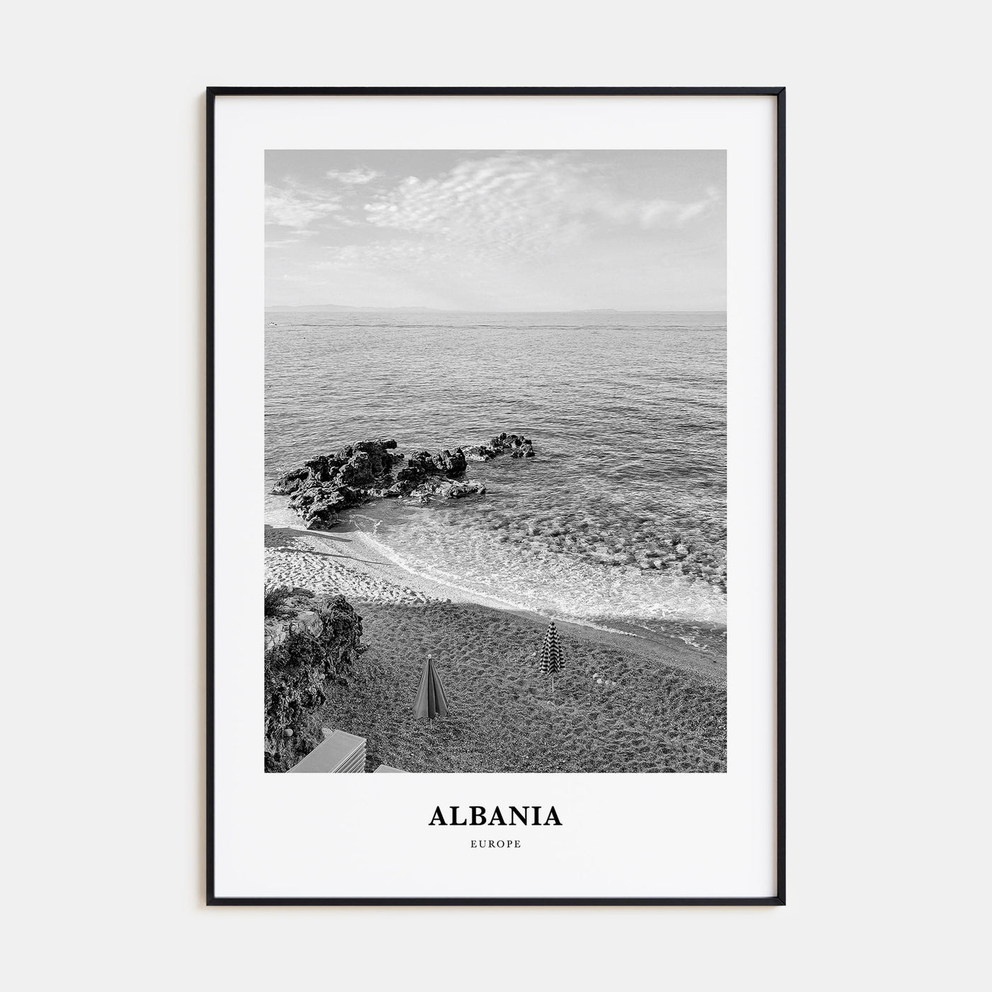 Albania Portrait B&W No 1 Poster
