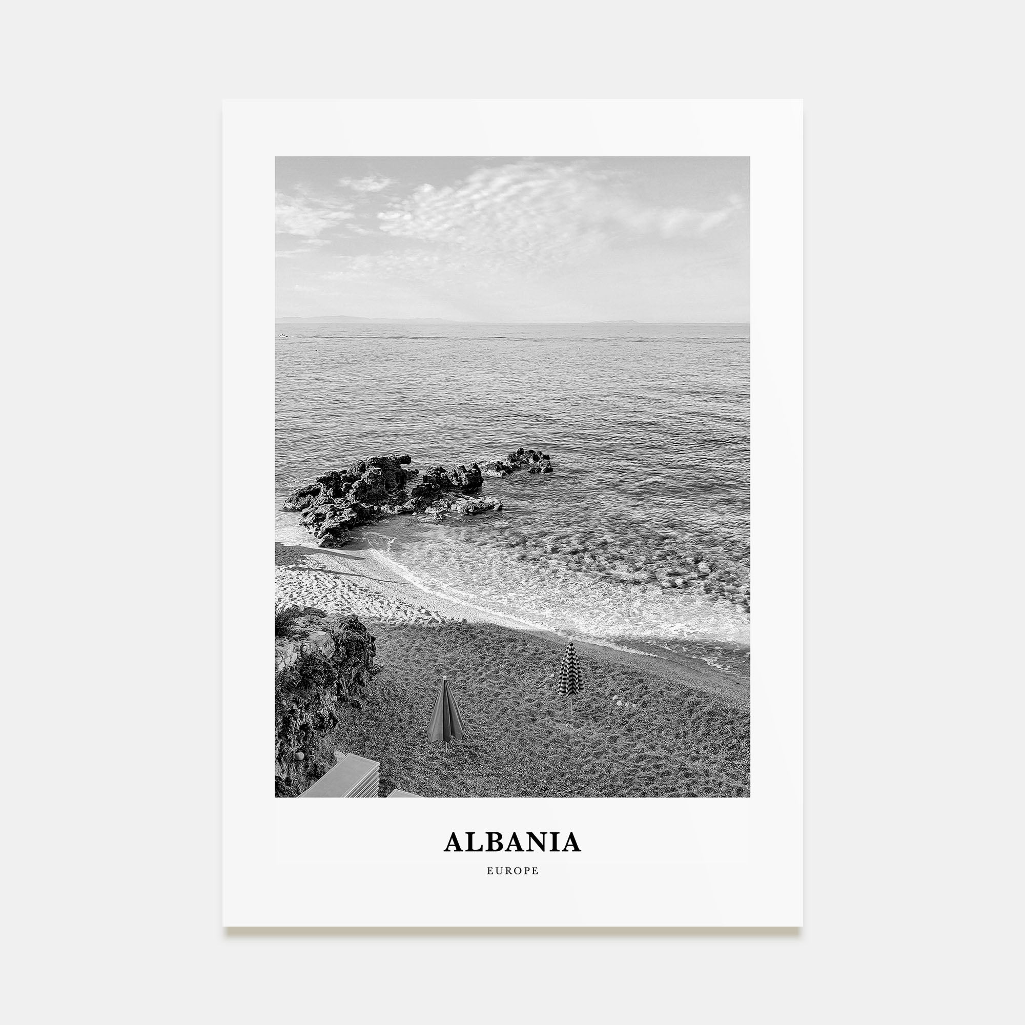 Albania Portrait B&W No 1 Poster