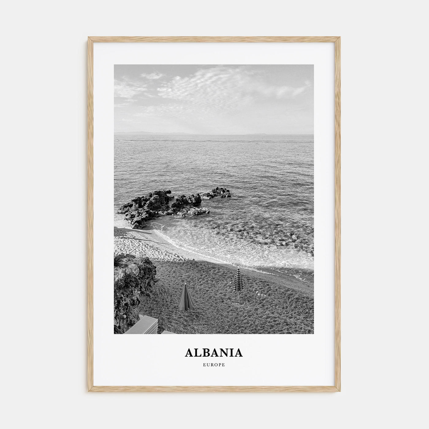 Albania Portrait B&W No 1 Poster