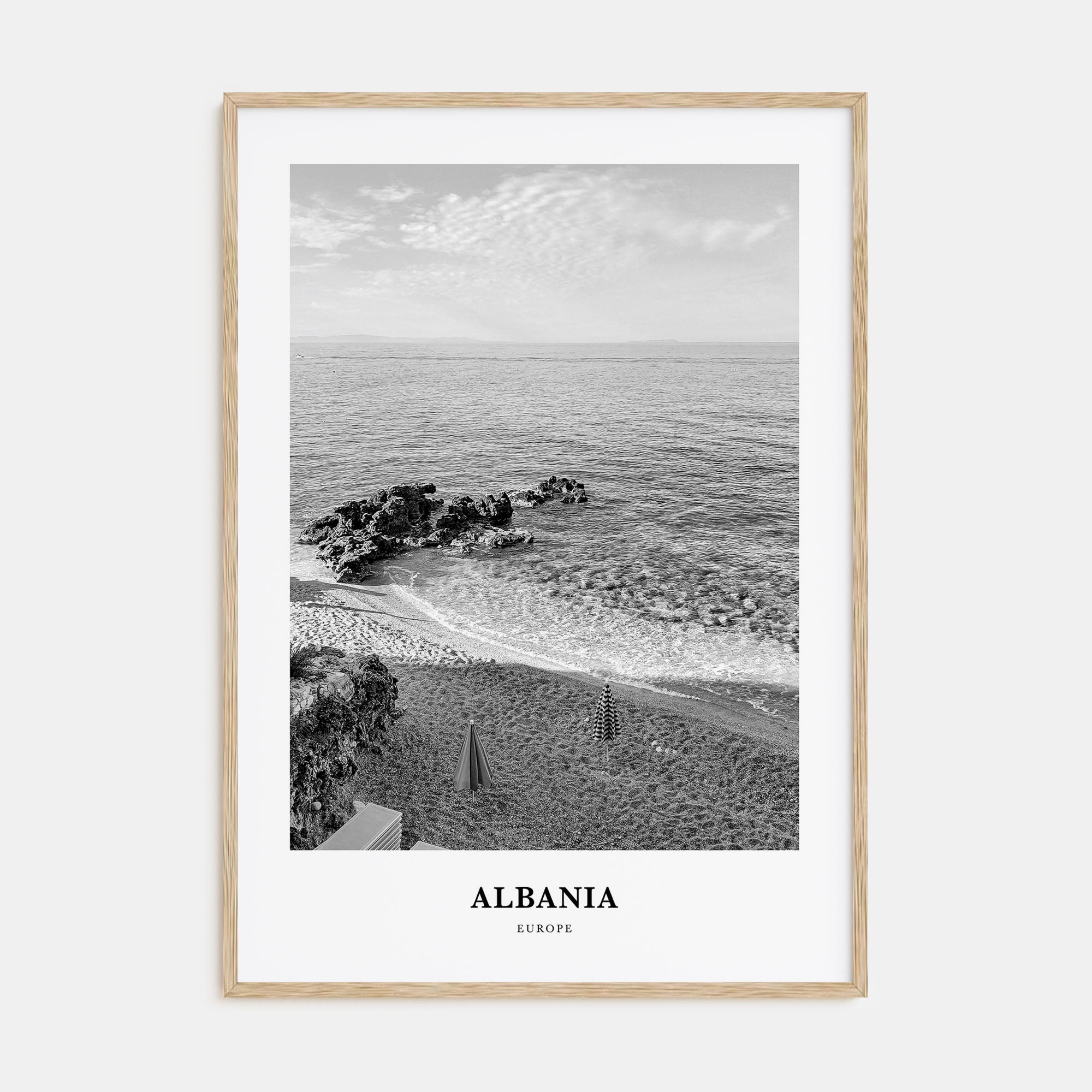 Albania Portrait B&W No 1 Poster