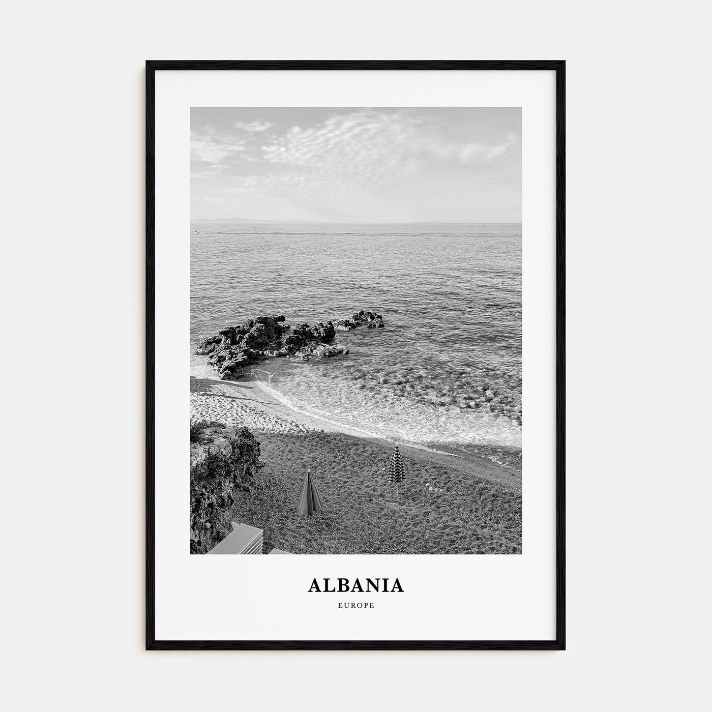 Albania Portrait B&W No 1 Poster