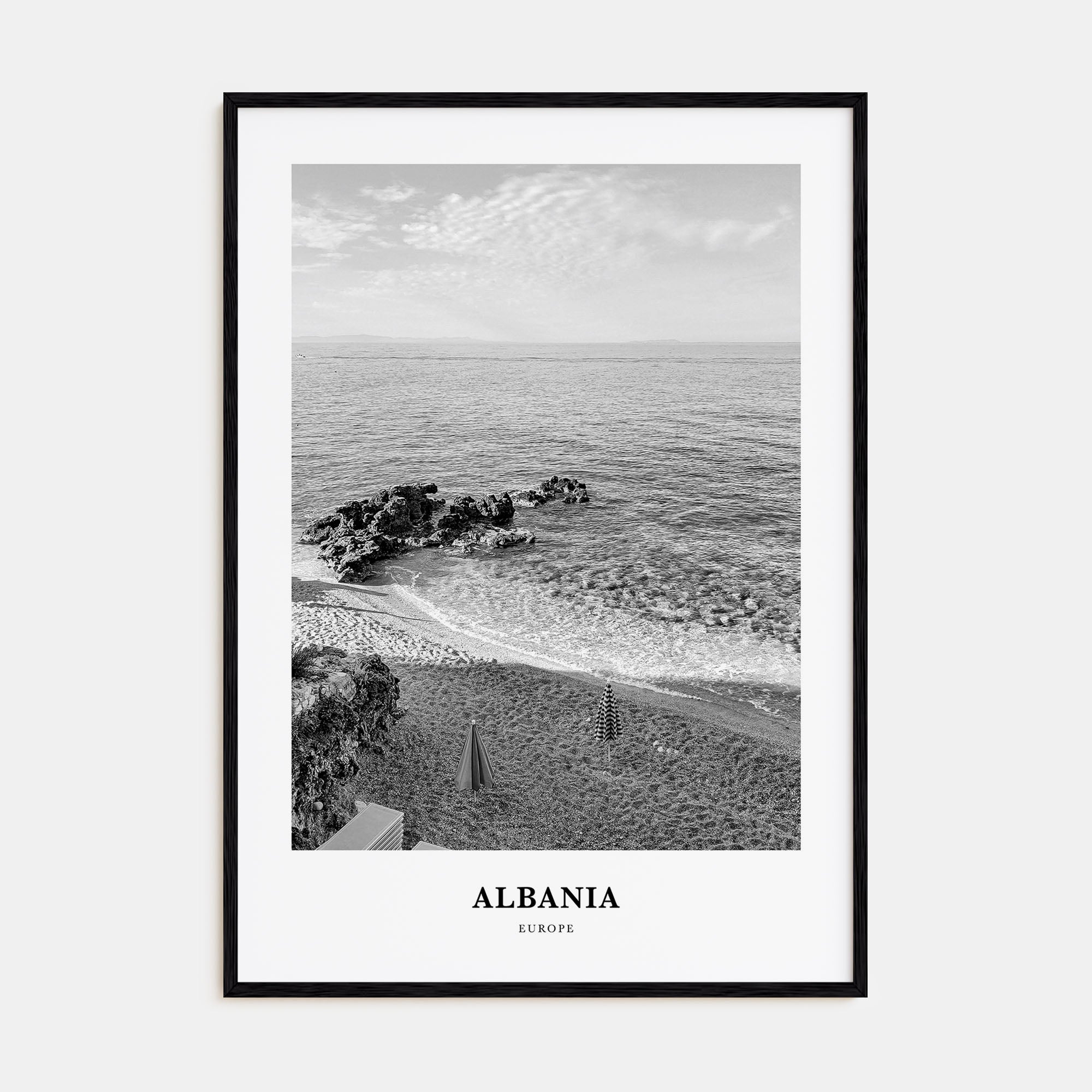 Albania Portrait B&W No 1 Poster