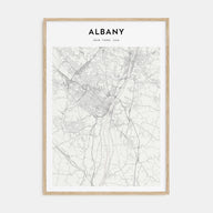 Albany, New York Map Portrait Poster