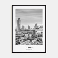 Albany, New York Portrait B&W Poster