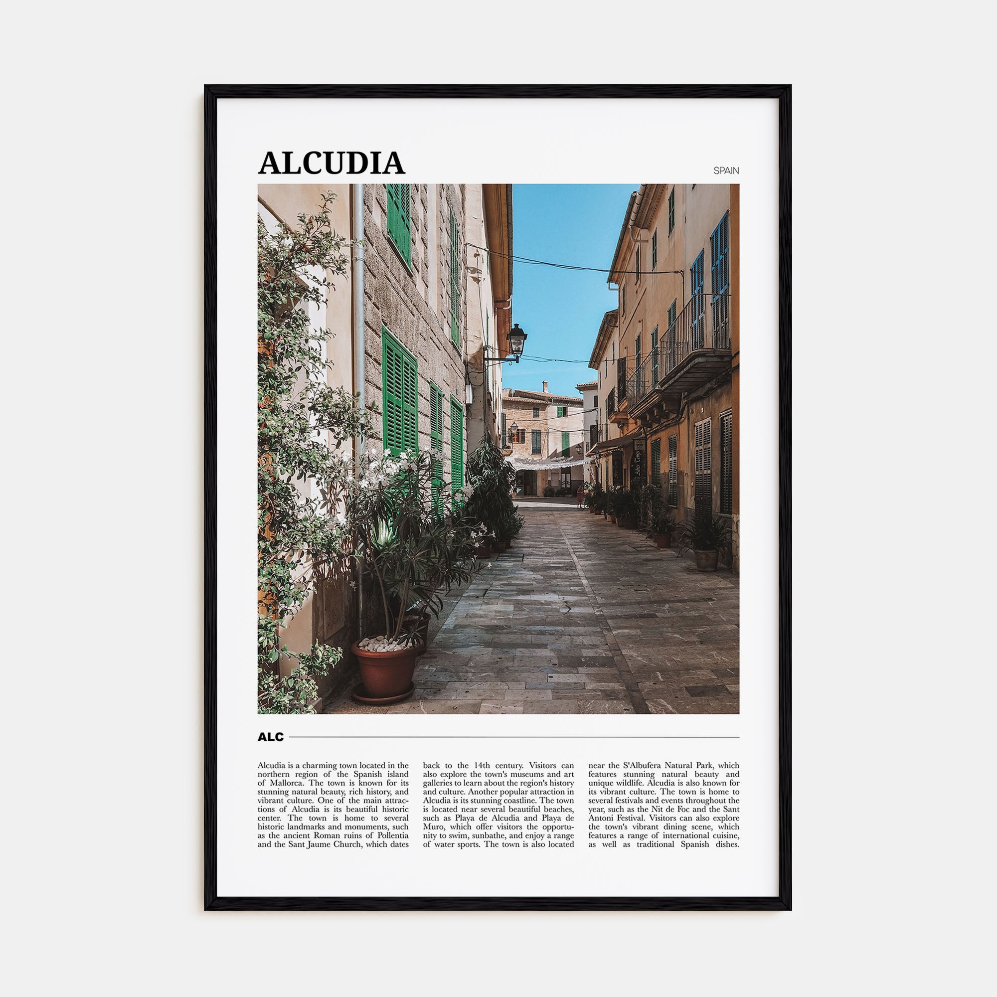 Alcudia Travel Color Poster