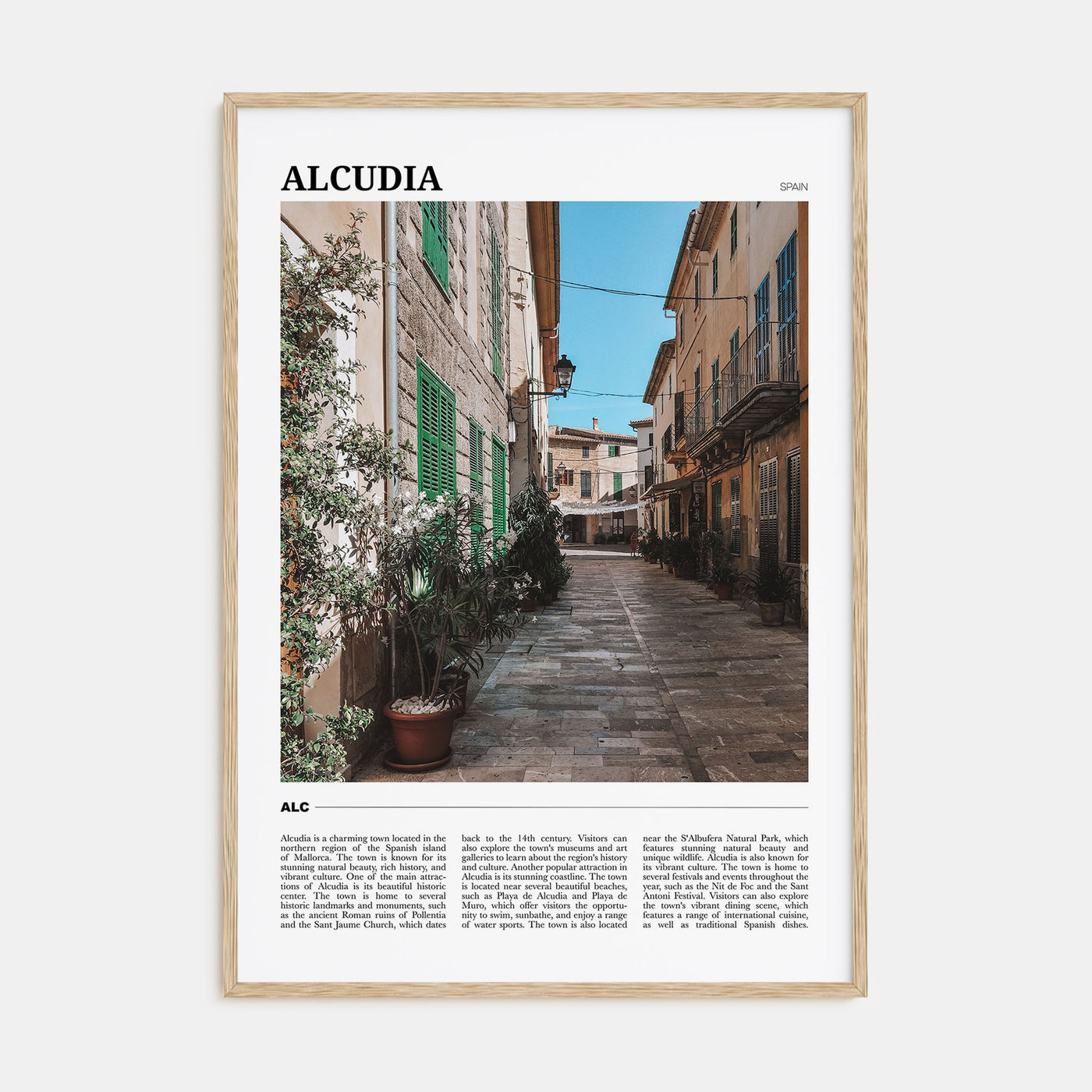 Alcudia Travel Color Poster
