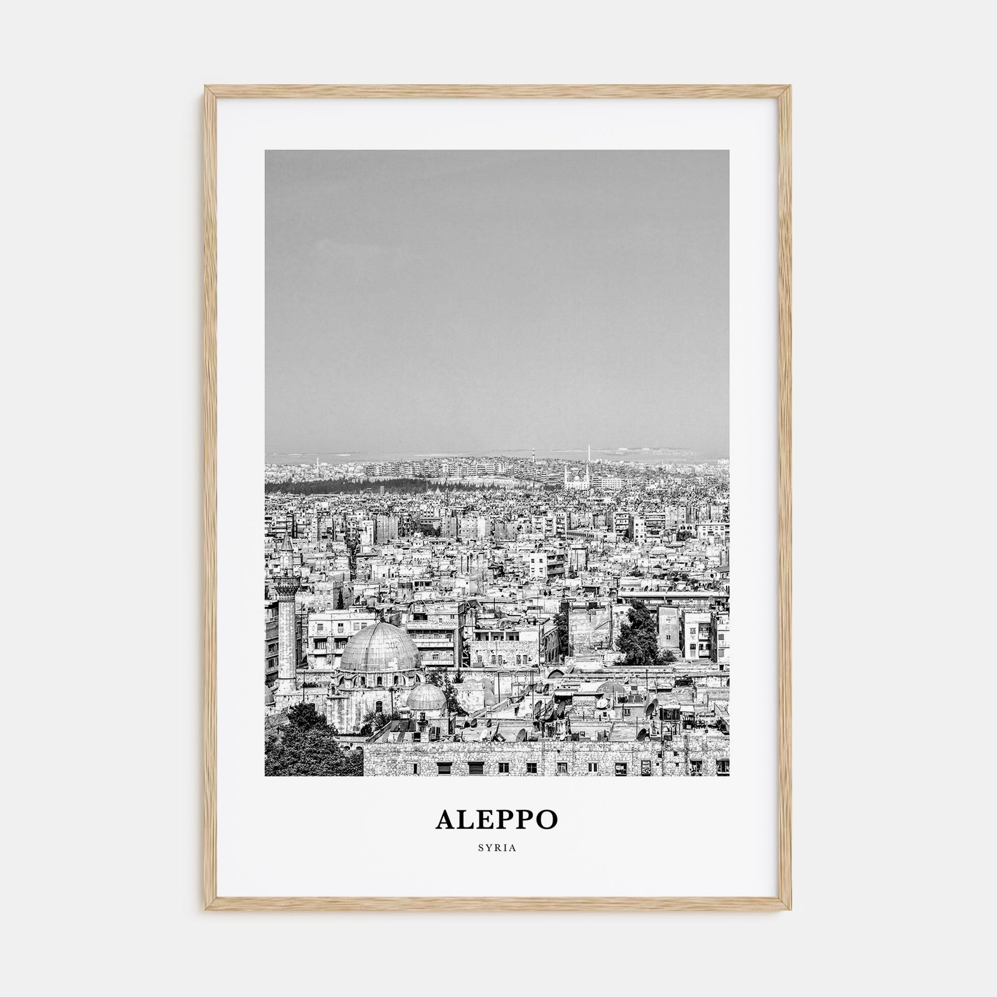 Aleppo Portrait B&W Poster