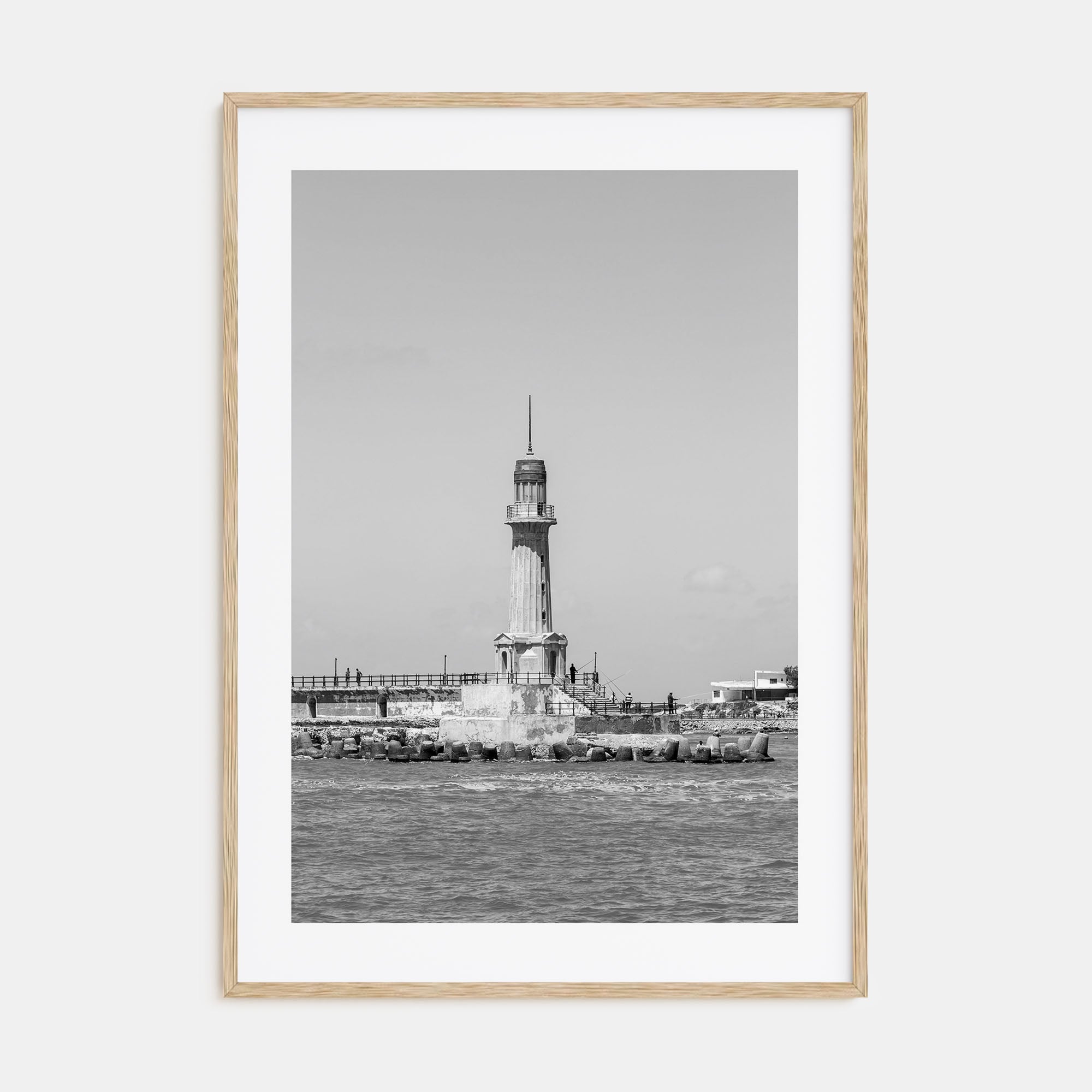 Alexandria, Egypt Photo B&W Poster