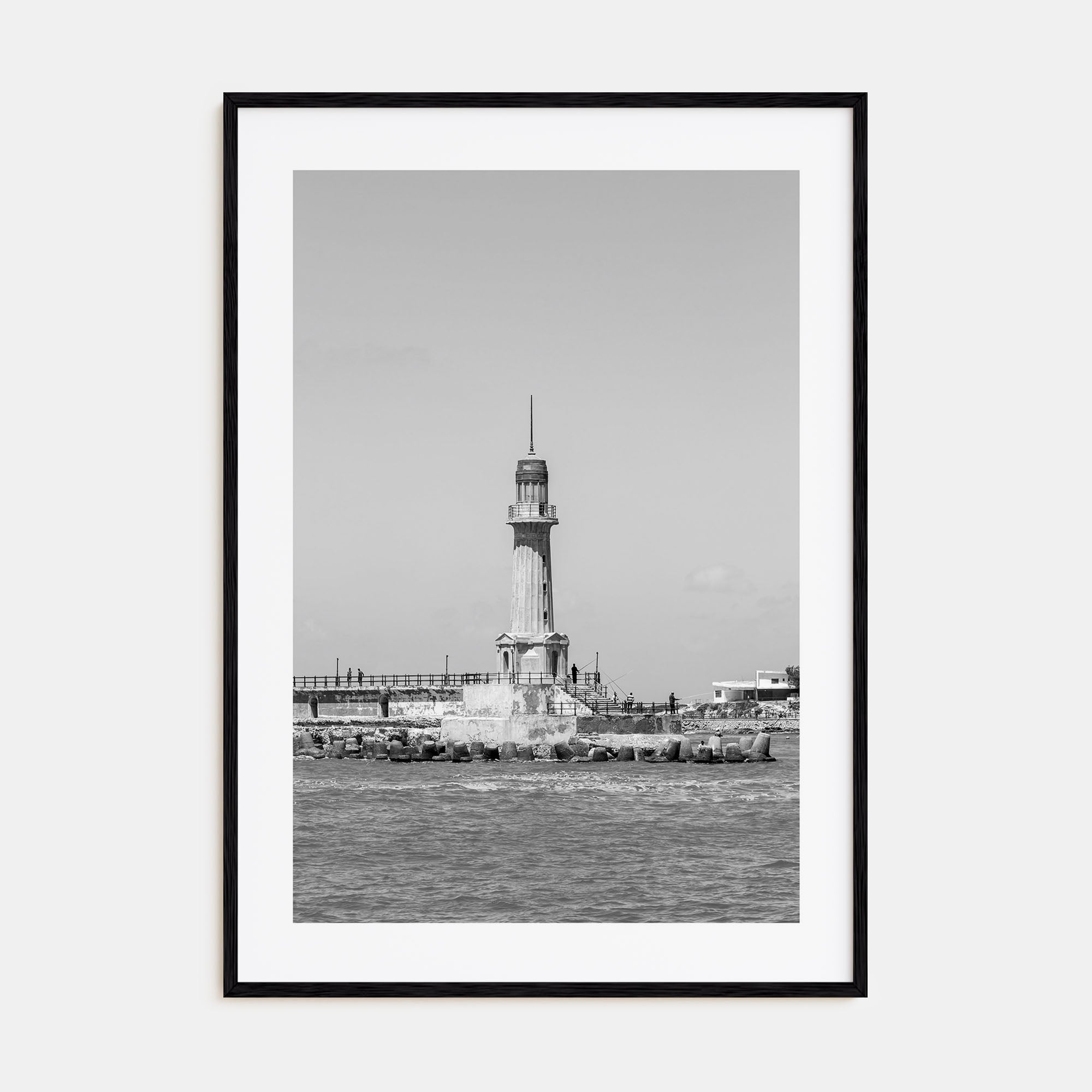 Alexandria, Egypt Photo B&W Poster