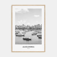 Alexandria, Egypt Portrait B&W Poster
