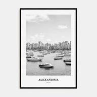 Alexandria, Egypt Portrait B&W Poster