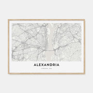 Alexandria, Virginia Map Landscape Poster